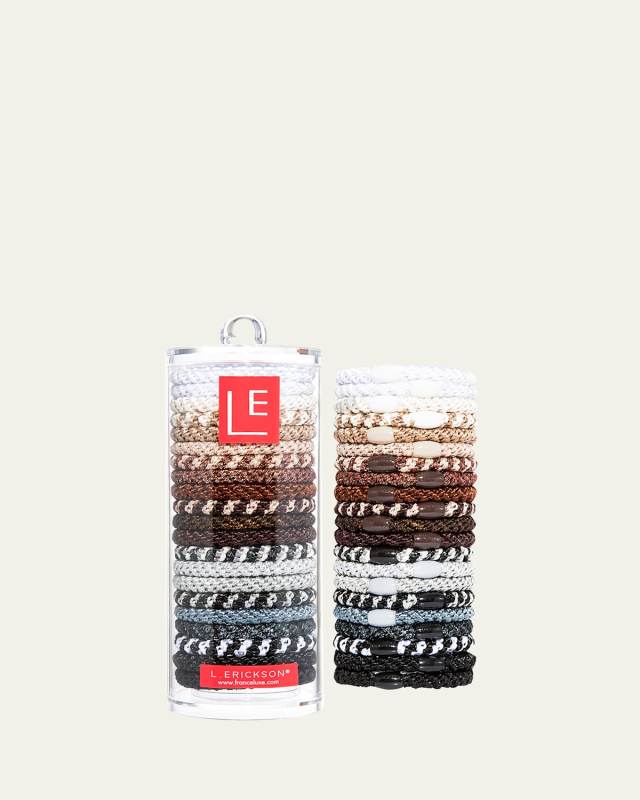 Grab & Go Pony Elastics Luxe Tube, Set of 21